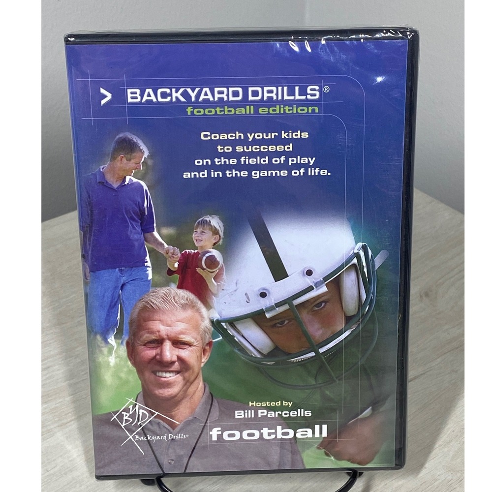 NEW Backyard Drills Football DVD Bill Parcells Youth NFL Coaching 2-Disc SEALED